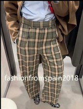 ZARA NEW WOMAN MID-RISE PLAID