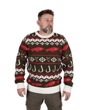 Fox Xmas Jumper - All Sizes - Fishing, Outdoor & Camping Clothing -Free Delivery