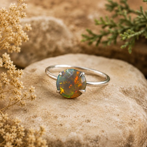 Ethiopian black opal gemstone - ethiopian,
