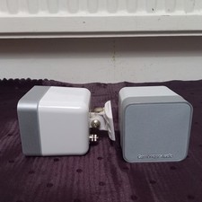 PAIR white CAMBRIDGE AUDIO minx min 12 speakers Min12 WALL mountable BRACKETS