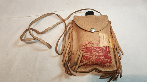 Vintage leather canteen water - vintage,
