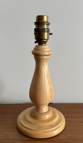 Vintage wooden table lamp 24cm - lamp,
