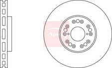 Brake Disc APEC DSK316 Fits
