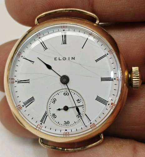Elgin 1896 trench watch - trench, wire