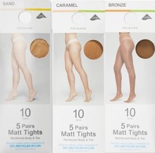 Primark 5 Pairs Matt Tights 10