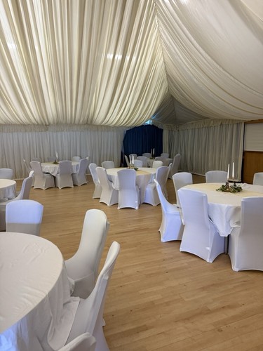 120 white chair covers - 120,