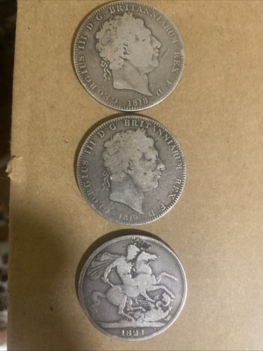 Silver coins 1818 1819 - 1818,