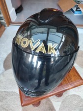 Novak Frank Thomas Carbon made with Kevlar Mix Black Metallic Full Face Helmet 