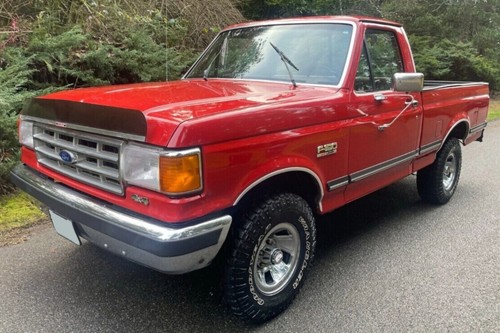 1987 ford 150 truck red - red,