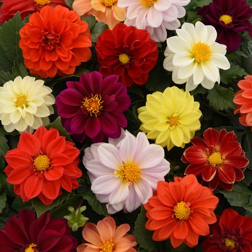 Dahlia figaro mix colourful - |,