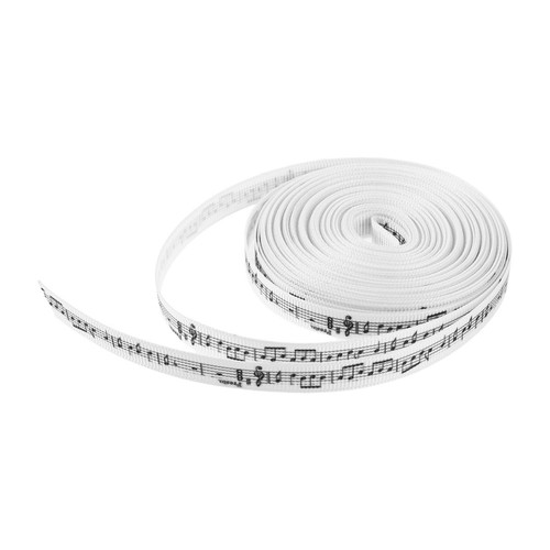 Music note ribbon wide - music, ribbon,