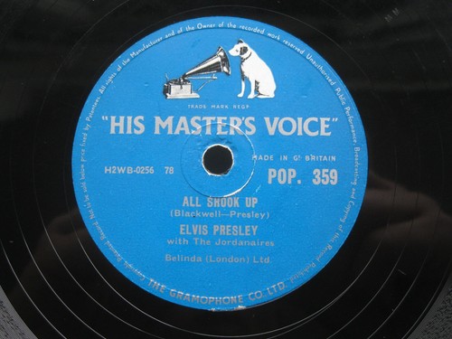 Elvis presley rpm - 78, shook