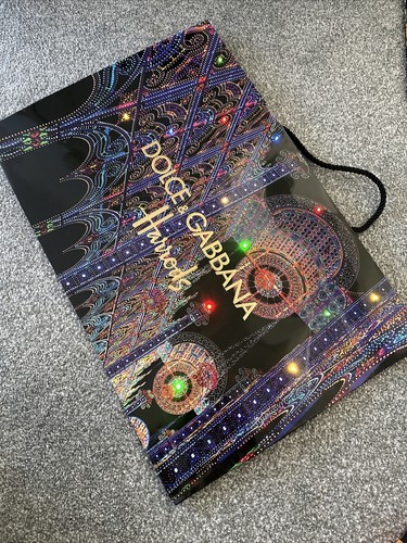 Harrods paper shopping bag - d&g,