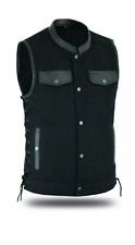 SOA Men's Leather Vest Anarchy