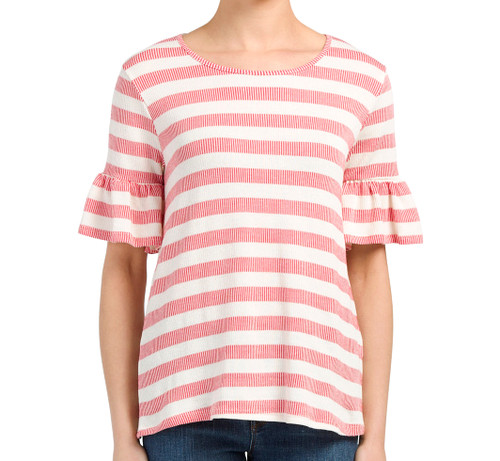 Pleione striped sweater knit - pleione,