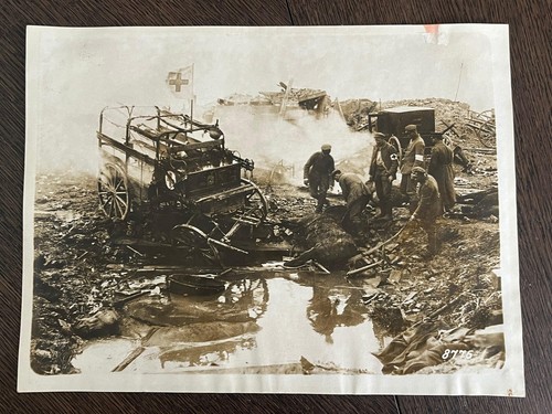 Ww1 german ambulance wreck - german,