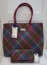 Ness Large Colourful Tweed Bag & Matching Purse Set New With Tags! 