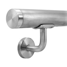Monster Deals 2m Handrail & Brackets, Stair Railing Customer Return UVG