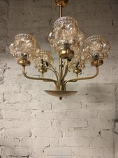 Vintage Brass Chandelier with