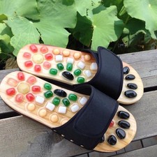 Acupressure massage slippers