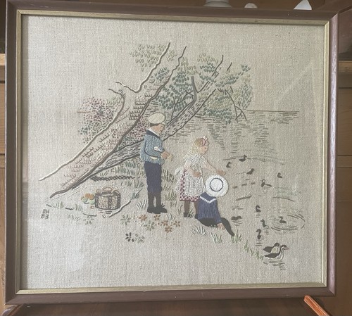 Vintage 1983 hand embroidered - vintage,