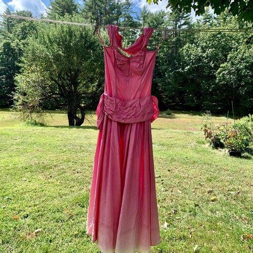 1950s pink evening - evening, xs