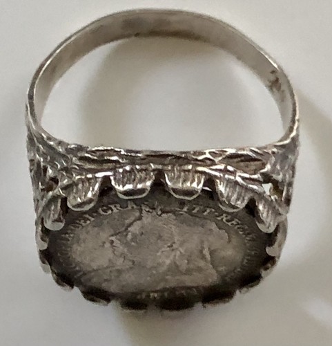 Antique silver victorian - silver, coin