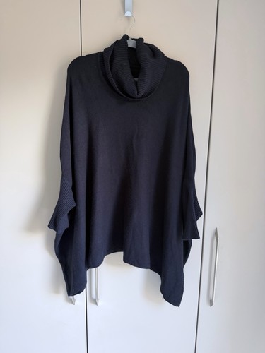 Boutique navy blue roll neck - navy,