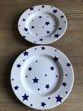 Emma Bridgewater Blue Stars Side Plates x 2 Preowned