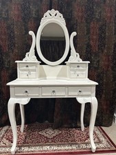 Victorian Style Dressing Table And Mirror