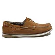 TIMBERLAND Classic Mens Boat Shoes Tan Leather UK 11.5 Casual Summer Deck