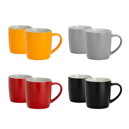 Matt coloured coffee mugs - matt,