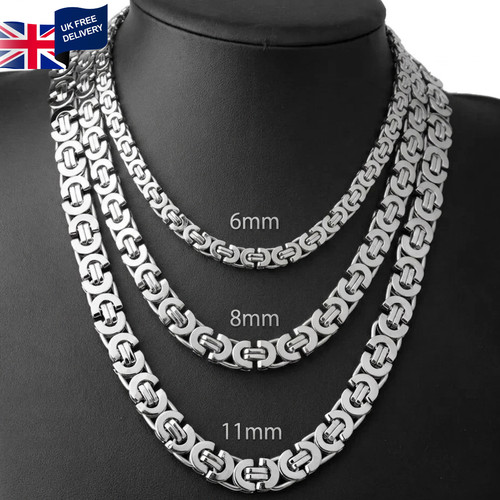Stainless steel flat byzantine - stainless,
