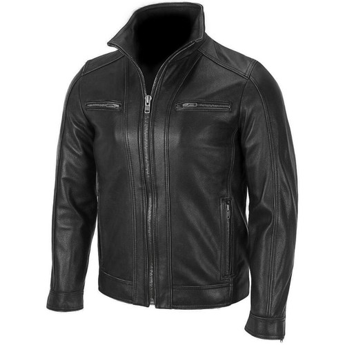 Mens black biker rivet - mens,