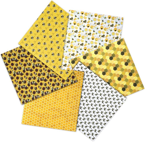 Pcs yellow bee poly - 6, poly-cotton