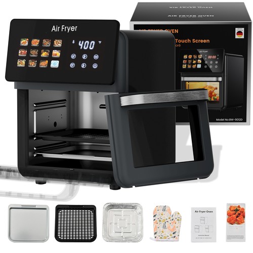 Black air fryer oven - air, &