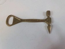 Vintage Brass Toffee Hammer and Bottle Opener