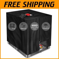 600D Heavy-Duty Waterproof IBC Container Cover - UV & Weather Protection, 275...