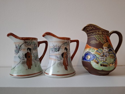 Vintage japanese porcelain jug - porcelain,