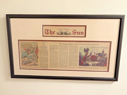 Framed james gillray - james,