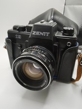 Zenit 19 SLR Film Camera & Zenitar-M 50mm f/1,7 Lens. Checked & Working.