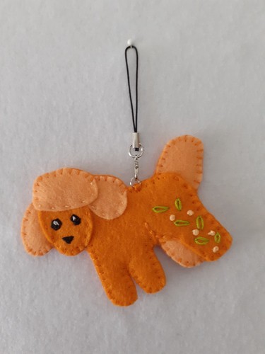 Handmade felt apricot - handmade,