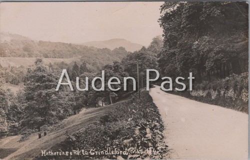 Vintage postcard hathersage - vintage,