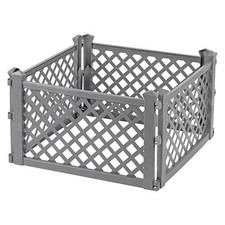 Pack of 4 Grey Plastic Fence