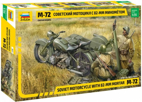 Zvezda soviet motorcycle - 1/35,