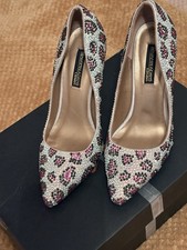 Benjamin Adam’s Women's  Stunning Stiletto Shoes Size 3 Pearls