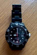 ToyWatch Black Unisex Plastic Strap