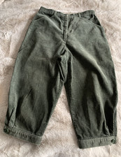 St Michael Corduroy Breeks Womens Size 14 Green Hunting Country Cotton 1980s