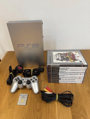 Ps2 fat silver scph - silver, scph-50003