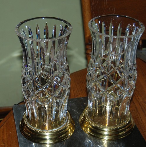 Pair beautiful waterford - pair,